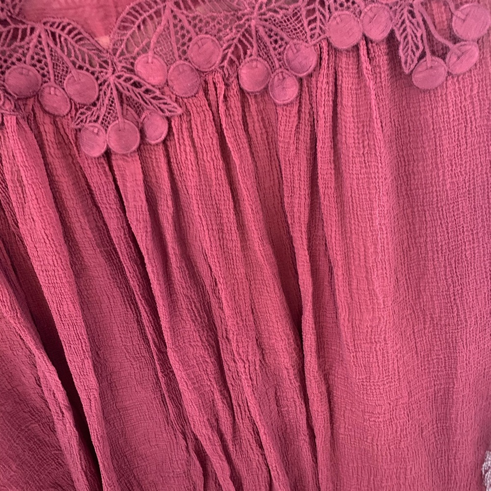CHLOÉ Guipure Lace-trimmed Silk-mousseline Blouse - Picture 12 of 15